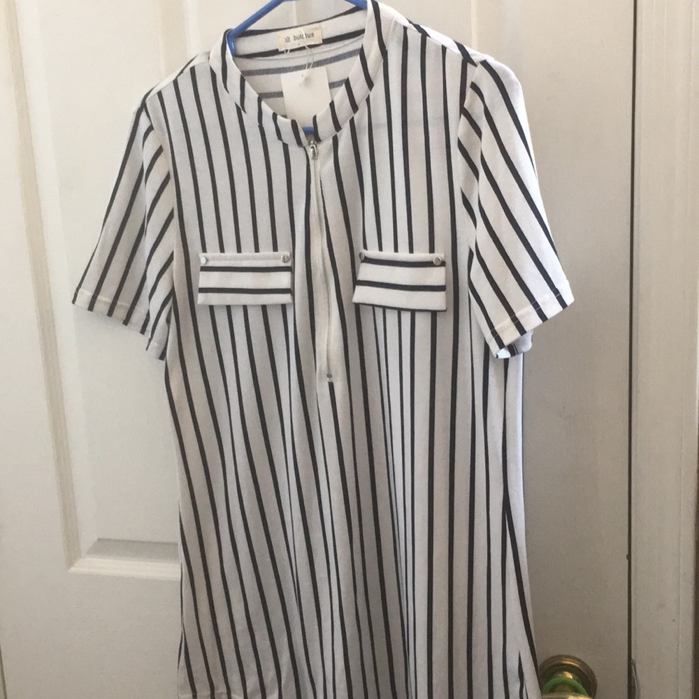 FINAL MARKDOWN NWT ladies bulotus zip front tunic large